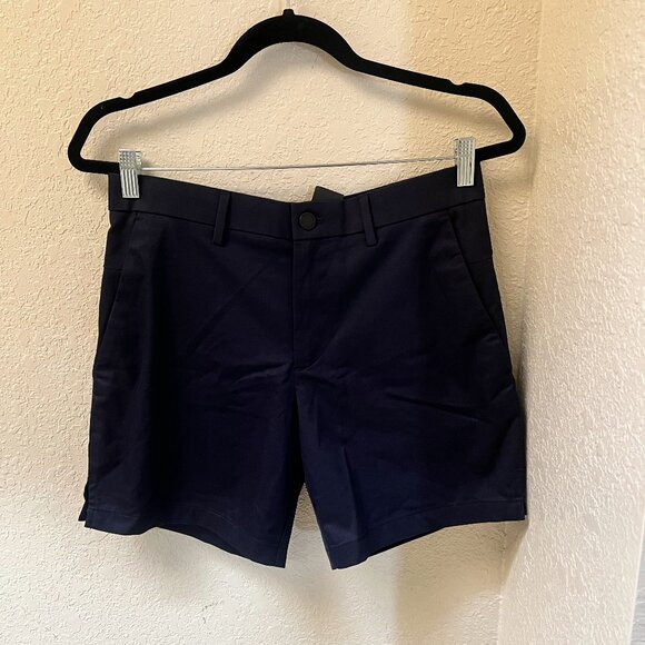 Banana Republic 7" Aiden Shorts Core Temp Size 30 Brand New with Tags Navy Blue - Picture 1 of 4